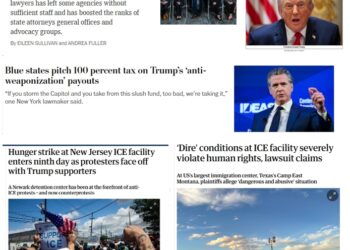 Sunday (5/31) News: “‘Dire’ conditions at ICE” Facilities; “Blue states pitch [100%] tax on Trump’s ‘anti-weaponization’ payouts”