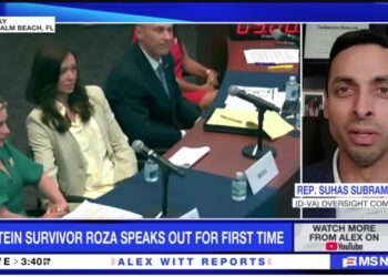 Video: Rep. Suhas Subramanyam (D-VA10) Says “We’d love to know if [Jeffrey Epstein’s assistant] Sarah Kellen can explain to us how [he] was able to get away with these crimes”