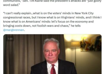 Video: Sen. Tim Kaine Says Trump Claiming Dems Are “becoming a Communist Party” Is “just goofy word salad”
