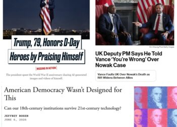 Sunday (6/7) News: “UK Deputy PM Says He Told Vance ‘You’re Wrong’ Over Nowak Case”; Trump “Honors D-Day Heroes by Praising Himself”