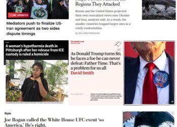 Sunday (6/14) News: “Mediators push to finalize US-Iran agreement as two sides dispute timings”; “Alarm over the judgment and behaviour of the world’s most powerful man” as Trump Turns 80