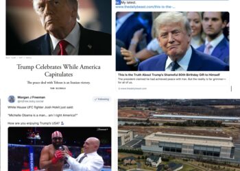 Monday (6/15) News: Trump’s “Peace Deal” “an Iranian victory” – “surrender wrapped in a diplomatic sham”; Trump’s Trashy “White House UFC fights marred by ugly Michelle Obama smear”