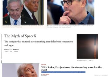 Sunday (6/21) News: “Trump may survive the humiliation of the Iran deal. Netanyahu will not”; Starmer to Resign Monday?; “The Myth of SpaceX”