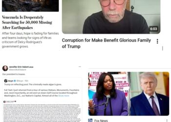 Monday (6/29) News: “Venezuela Is Desperately Searching for 50,000 Missing After Earthquakes”; “Corruption for Make Benefit Glorious Family of Trump”