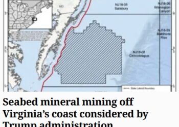 Environment VA: Trump Administration’s Seabed Mining Proposal Would Put Virginia’s Coast at Risk