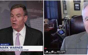 Video: Sen. Mark Warner Wonders If Trump Pulling Back Jay Clayton as DNI “may be an effort to try to distract from [the Iran] deal”