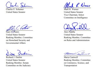After Trump Threatens To “Take Over The Voting,” Leader Schumer, Senator Warner & Senate Democrats Warn Agency Heads: No Cover-Ups, Preserve All Election Records