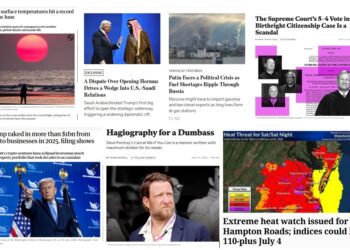 Wednesday (7/1) News: “Ocean surface temperatures hit a record high for June”; “Putin Faces a Political Crisis”;  “[SCOTUS’] 5–4 Vote in the Birthright Citizenship Case Is a Scandal”