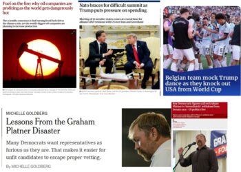 Tuesday (7/7) News: Oil Companies Profit as “World Gets Dangerously Hot”; “NATO braces for difficult summit”