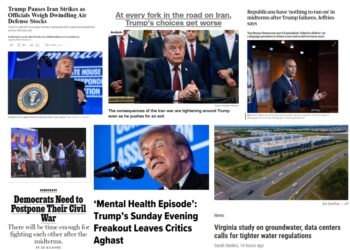 Monday (7/27) News Roundup: Trump’s Bad Options in Iran – and Sunday Evening “Mental Health Episode”