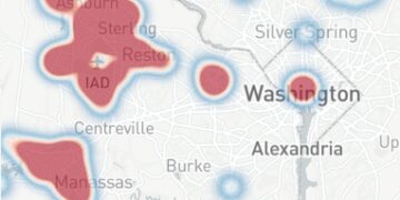 NOVA data centers map