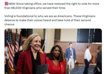 NAACP Virginia Commends Gov. Abigail Spanberger for Restoring Voting Rights to More Than 66,000 Virginians