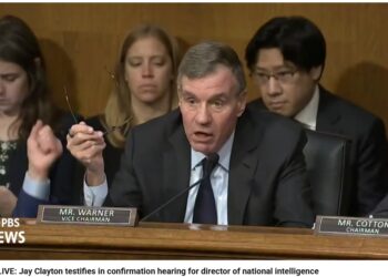 Video: Sen. Mark Warner Presses ODNI Nominee Jay Clayton for a Promise That He “will not interfere with or comment inappropriately on US elections”