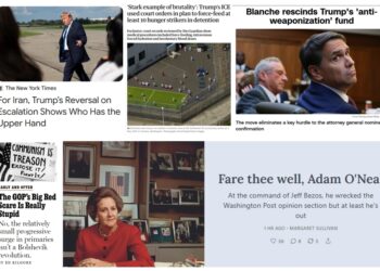 Monday (8/3) News Roundup: Trump Reversal Shows Iran Has “Upper Hand”; ICE’s “Brutality”; Blanche on Track for Confirmation…