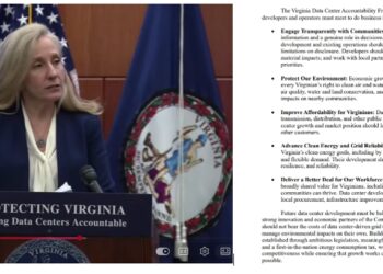 Video: VA Gov. Abigail Spanberger Lays Out “New Nation-Leading Standards and Initiatives” on Data Centers, Also “Responding to Unprecedented Risk from [AI]”