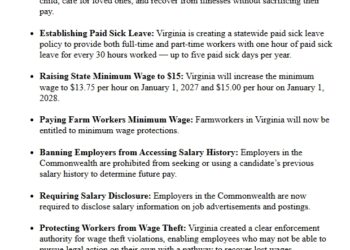 On Labor Day 2026, Gov. Abigail Spanberger Thanks Working Virginians, Highlights New Worker Protections
