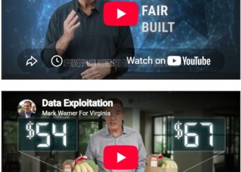 VIdeo: Mark Warner for Virginia Campaign Launches First TV Ads, “Safe and Fair” and “Data Exploitation”