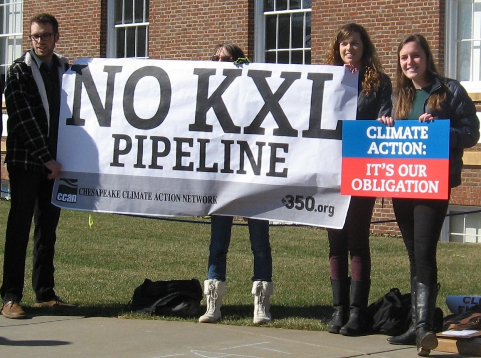 UVA students tell Kerry No Keystone XL