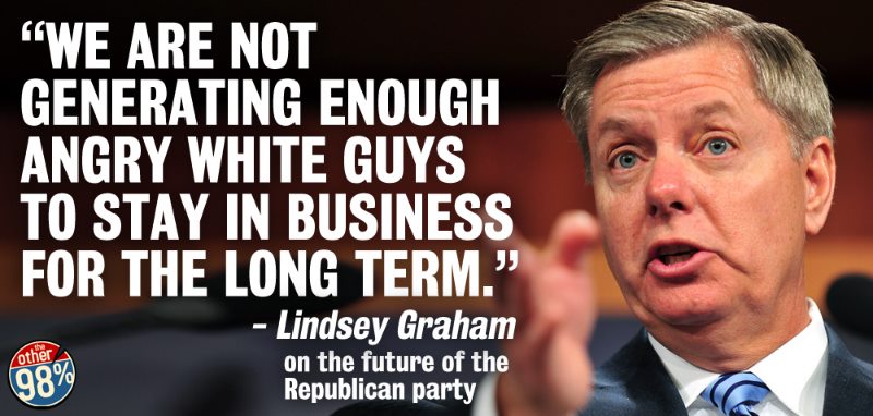 Lindsey Graham: GOP Problem Is Not Enough “Angry White Guys” | Blue Virginia